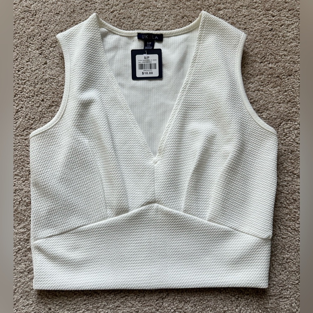 White Crop Top